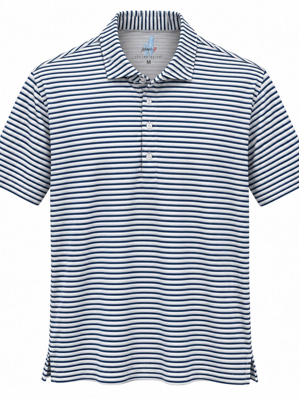 🖤 johnnie-O Featherweight Blue Striped Golf Polo | Men’s M